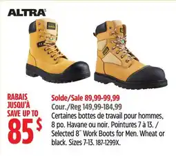Canadian Tire Selected 8˝ Work Boots for Men offer