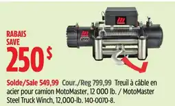 Canadian Tire MotoMaster Steel Truck Winch offer