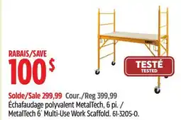 Canadian Tire MetalTech 6´ Multi-Use Work Scaffold offer