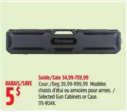 Canadian Tire Selected Gun Cabinets or Case offer
