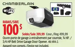Canadian Tire Chamberlain 3/4-HP Belt Drive Garage Door Opener offer
