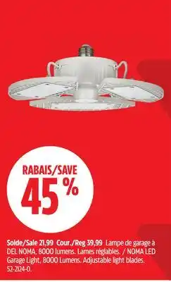 Canadian Tire NOMA LED Garage Light, 8000 Lumens offer