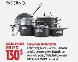 Canadian Tire Selected Cookware and 12-Pc Cookset offer