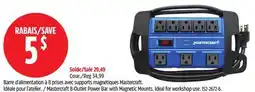 Canadian Tire Mastercraft 8-Outlet Power Bar with Magnetic Mounts offer