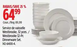 Canadian Tire Westbrooke 32-Pc Dinnerware Set offer