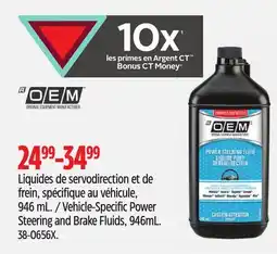 Canadian Tire Vehicle-Specific Power Steering and Brake Fluids offer
