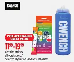 Canadian Tire Cwench Selected Hydration Products offer