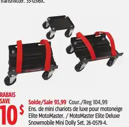 Canadian Tire MotoMaster Elite Deluxe Snowmobile Mini Dolly Set offer