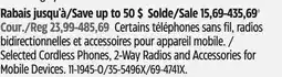 Canadian Tire Selected Cordless Phones, 2-Way Radios and Accessories for Mobile Devices offer