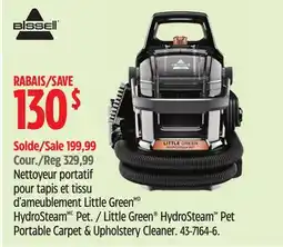 Canadian Tire Little Green HydroSteam Pet Portable Carpet & Upholstery Cleaner offer