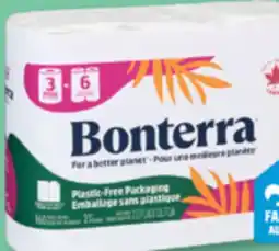 Familiprix BONTERRA, Bathroom tissue, 9 triple rolls or Paper towels, 3 mega rolls offer