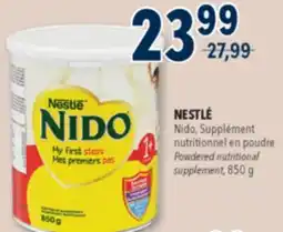 Familiprix Nestlé Nido nutritional supplement powder offer