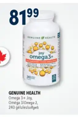 Familiprix Genuine Health omega-3 softgels 240un offer