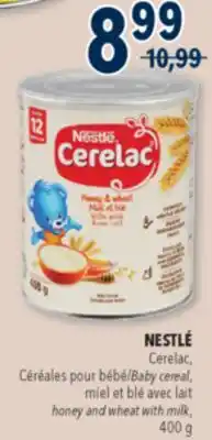 Familiprix NESTLÉ, Cerelac, Baby cereal, honey and wheat with milk offer