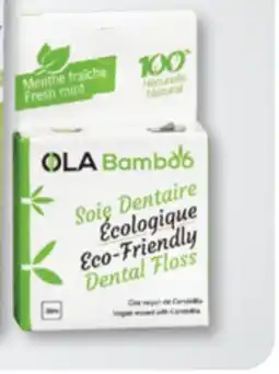Familiprix Ola Bamboo eco-friendly dental floss fresh mint 30m offer