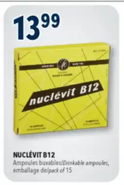 Familiprix NUCLÉVIT B12, Drinkable ampoules, pack of 15 offer