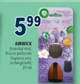 Familiprix AIRWICK, Fragrance mist, refill offer