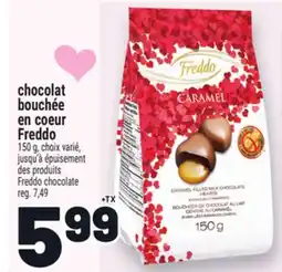 Metro CHOCOLAT BOUCHÉE EN COEUR FREDDO | FREDDO CHOCOLATE offer