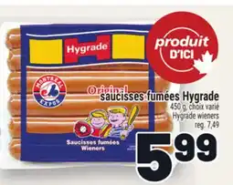 Metro SAUCISSES FUMÉES HYGRADE | HYGRADE WIENERS offer