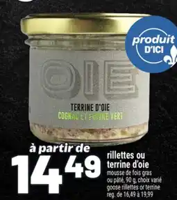 Metro RILLETTES OU TERRINE D'OIE | GOOSE RILLETTES OR TERRINE offer