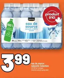 Metro EAU DE SOURCE NATURELLE SELECTION | SELECTION NATURAL SPRING WATER offer