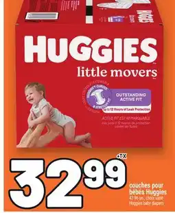 Metro COUCHES POUR BÉBÉS HUGGIES | HUGGIES BABY DIAPERS offer