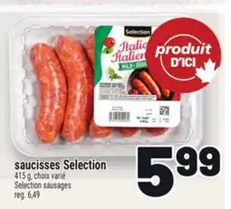Metro SAUCISSES SELECTION | SELECTION SAUSAGES offer