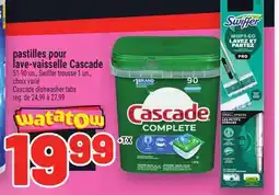 Metro PASTILLES POUR LAVE-VAISSELLE CASCADE | CASCADE DISHWASHER TABS offer