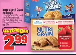 Metro BARRES NUTRI GRAIN KELLOGG'S | KELLOGG'S NUTRI GRAIN BARS offer