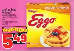 Metro GAUFRES EGGO KELLOGG'S | KELLOGG'S EGGO WAFFLES offer