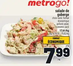 Metro SALADE DE GOBERGE | POLLOCK SALAD offer