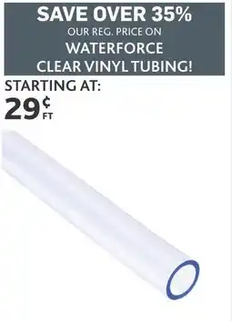 Co-op Waterforce clear vinyl tubing! offer