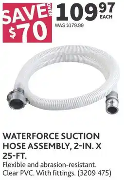 Co-op Waterforce suction hose assembly, 2-in. x 25-ft. offer