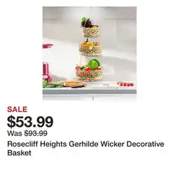 Wayfair Rosecliff Heights Gerhilde Wicker Decorative Basket offer