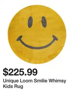 Wayfair Unique Loom Smilie Whimsy Kids Rug offer