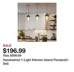 Wayfair Hanshelmut 1-Light Kitchen Island Pendant(1-Set) offer