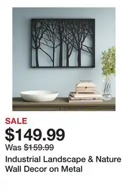 Wayfair Industrial Landscape & Nature Wall Decor on Metal offer