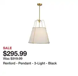 Wayfair Renford - Pendant - 3-Light - Black offer