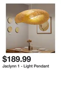 Wayfair Jaclynn 1 - Light Pendant offer
