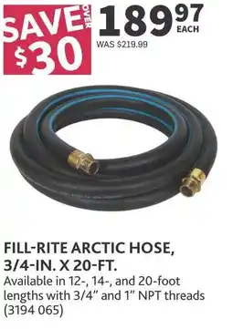 Co-op Fill-rite arctic hose, 3/4-in, x 20-ft. offer