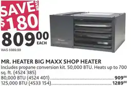 Co-op Mr. Heater big maxx shop heater offer
