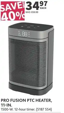 Co-op Pro fusion ptc heater offer