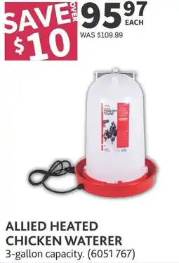Co-op Allied heated chicken waterer offer