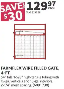 Co-op Farmflex wire filled gate offer