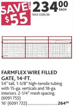 Co-op Farmflex wire filled gate offer