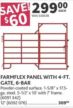 Co-op Farmflex panel with 4-ftgate, 6-bar offer