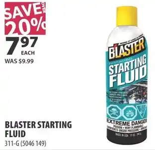 Co-op Blaster starting fluid offer