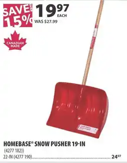 Co-op Homebase snow pusher offer