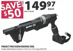 Co-op Project pro screw driving tool offer