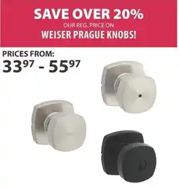 Co-op Weiser prague knobs offer